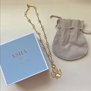NEW ASHA Heart Clover Necklace